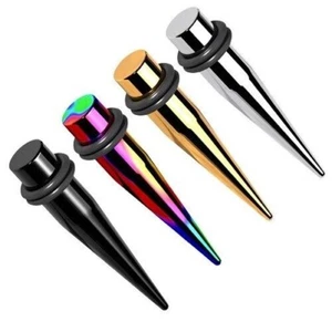 Dehnstab Dehnstäbe Expander Taper Edelstahl Titan Set Dehnstift Ohr Piercing - Imagen 1 de 5