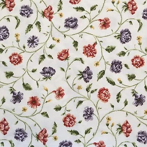 P Kaufmann Amarillo Floral Flores Suelo Repelente de Manchas Decoración del Hogar Tela 54"x55" - Imagen 1 de 6