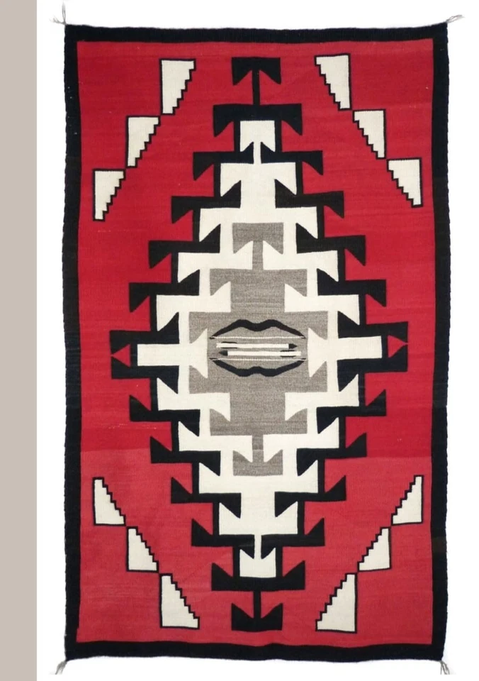 5x8 Ft Handwoven Kilim Wool Navajo Rug Southwestern Pattern Designer Area Rug - Image 1 of 1