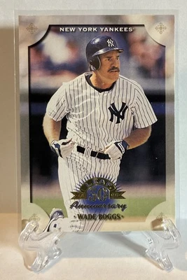 Wade Boggs 1998 Donruss Leaf 50º Aniversário #48 New York Yankees HOF - Imagem 1 de 2