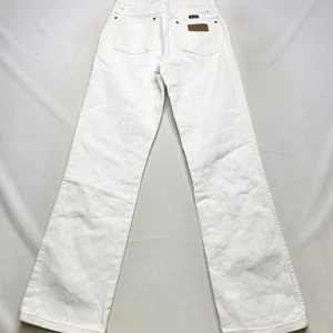 Wrangler Original Cowboy Cut Jeans Boys 16 Slim White Denim Classic Mid Rise - Picture 1 of 19