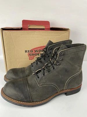 Zapatos Red Wing Para Hombre Iron Ranger 8086 Carbón Áspero y Resistente Heritage Talla 11.5 D Foto 1 de 4