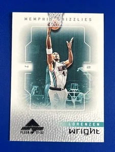 2001-02 Fleer Marquee Basketball Lorenzen Wright Memphis Grizzlies #95 - Picture 1 of 2