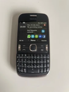 Nokia Asha 302 Mobile Phone Dark Grey Working Needs Reset - Picture 1 of 7