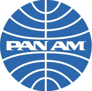 ADESIVO PAN AM ROTONDO BLU NUOVO AMERICAN STICKER ADESIVO AUTO 9,5 CM VINTAGE AIR - Foto 1 di 2