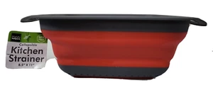 1 PC colador de cocina plegable colador colador plegable lavar pasta colación - rojo - Imagen 1 de 3