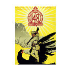 Vintage Ad War WW1 Canada Overseas Battalion Recruit Eagle Framed Print 12x16"