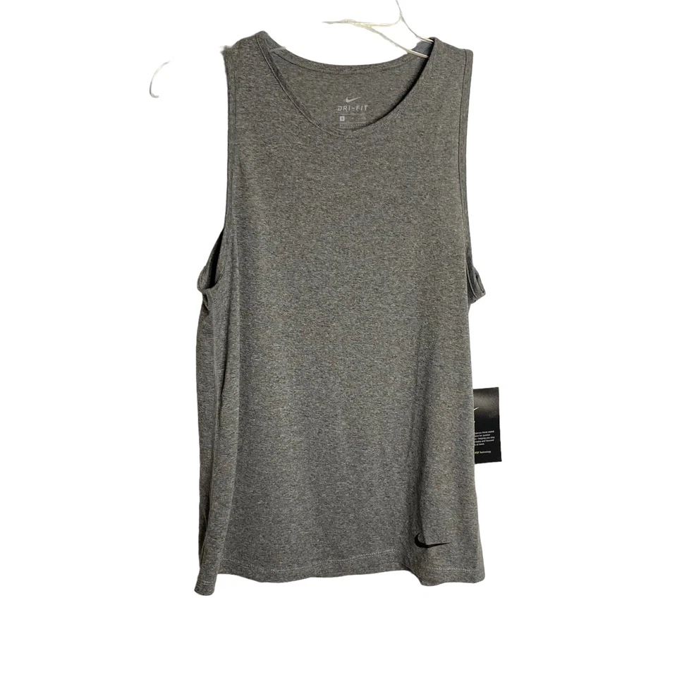 Nike Yoga Tank Top Women's XS Dri-Fit Yoga Running Sport Gym Grey CQ8826-073