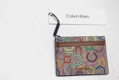 Calvin Klein 彩色 Monogram 徽标卡片盒 全新带标签 — 第 1/4 张图片