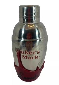 Silver Cocktail Shaker Makers Mark Red Wax Dipped Signed by Founder 5.5” - Picture 1 of 12