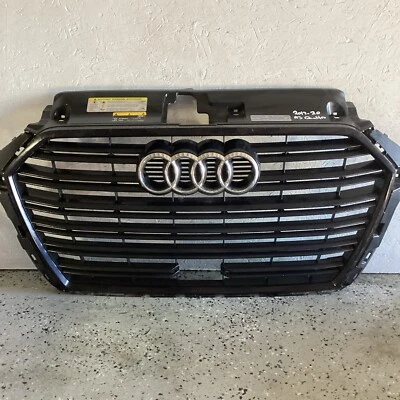 2017-2020 Audi A3 Quattro Center Grille USED OEM 8V5-853-651-T - Image 1 of 4