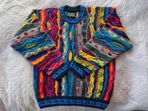 Vintage 3D Knit Coogi Style Sweater Mens S Size Made In Australia Wool Jp - Picture 1 of 4