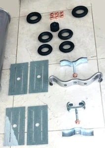 MERCEDES BENZ 230SL 250SL 280SL EXHAUST INSTALLATION KIT BRACKET HARDWARE - Picture 1 of 8