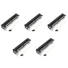 5X Tool Kit 12 Port Cat6 Patch Panel Rj45 Networking Wall Mount Rack With Surfac