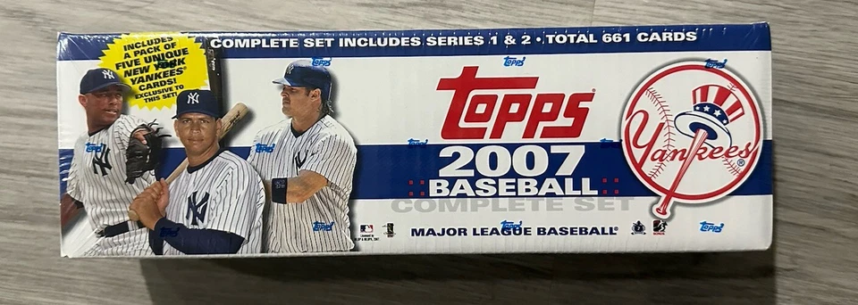 Juego sellado de fábrica de béisbol Topps MLB 2007 - 5 tarjetas únicas exclusivas de los Yankees Foto 1 de 2