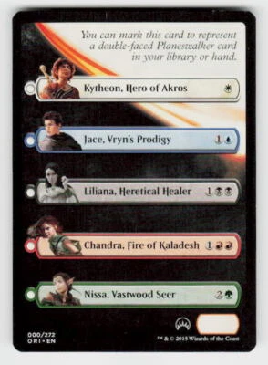 Magic Origins Checklist Card Magic Origins (Planeswalker) - Image 1 of 2