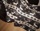Wool Blanket " Reindeers " 100% Sofa Bedspread Made IN Germany, 110x180cm