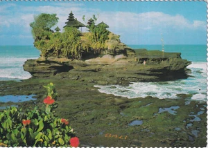 Postal antigua - La maravillosa escena costera en Pantai Tanahlot, Bali - Imagen 1 de 1