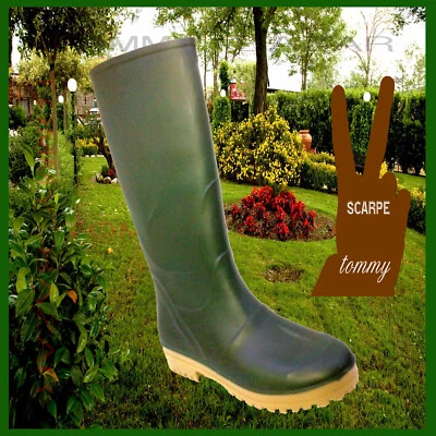 MADE IN ITALY STIVALI UOMO GOMMA PIOGGIA NEVE CACCIA ITALY 39 40 41 42 43 44 45 46 47 v8k