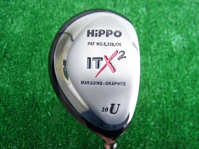 Hippo Golf ITX2 2 Utility Hybrid 20 Degree Metal Graphite Firm Flex Shaft NEW RH - Image 1 of 4