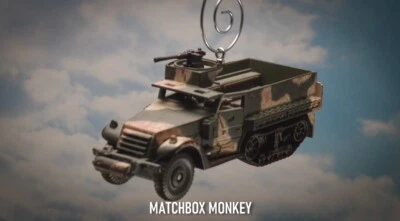 USA M3 Halftrack Vietnam Korean US Army Christmas Ornament 1/2 Track War Machine - Image 1 of 4