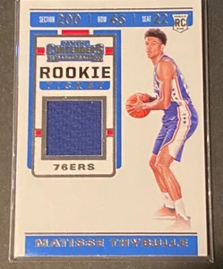 Tarjeta de muestras de boletos de novato Panini Contenders Matisse Thybulle 2019-20 casi nueva  - Imagen 1 de 3