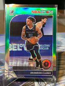 2019-20 NBA Hoops Premium Stock Brandon Clarke #217 Green Prizm - Picture 1 of 2