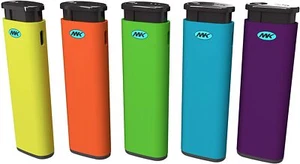 MK Lighter, 10 PCS Assorted Colors Pocket Lighters, Windproof Pocket Lighter - Picture 1 of 2