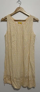 Honey Suckle Size S Women’s Dress Beach Yellow Sheath Slight Pleat - Picture 1 of 4