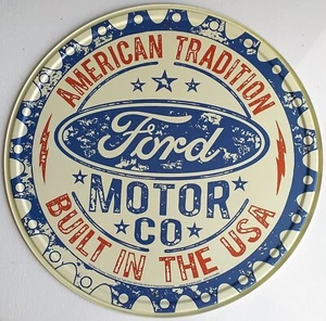 USA Blechschild Ford Motor Co - rund 30 cm - Bild 1 von 1