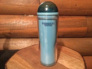 Starbucks Tumbler Light Blue with Dome 16oz (2008) Bubble Lid Plastic - Picture 1 of 2
