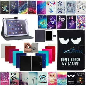 Universal Leather Pattern Case Stand Cover For LG G Pad 7" 8" 10.1" inch Tablet - Picture 1 of 154