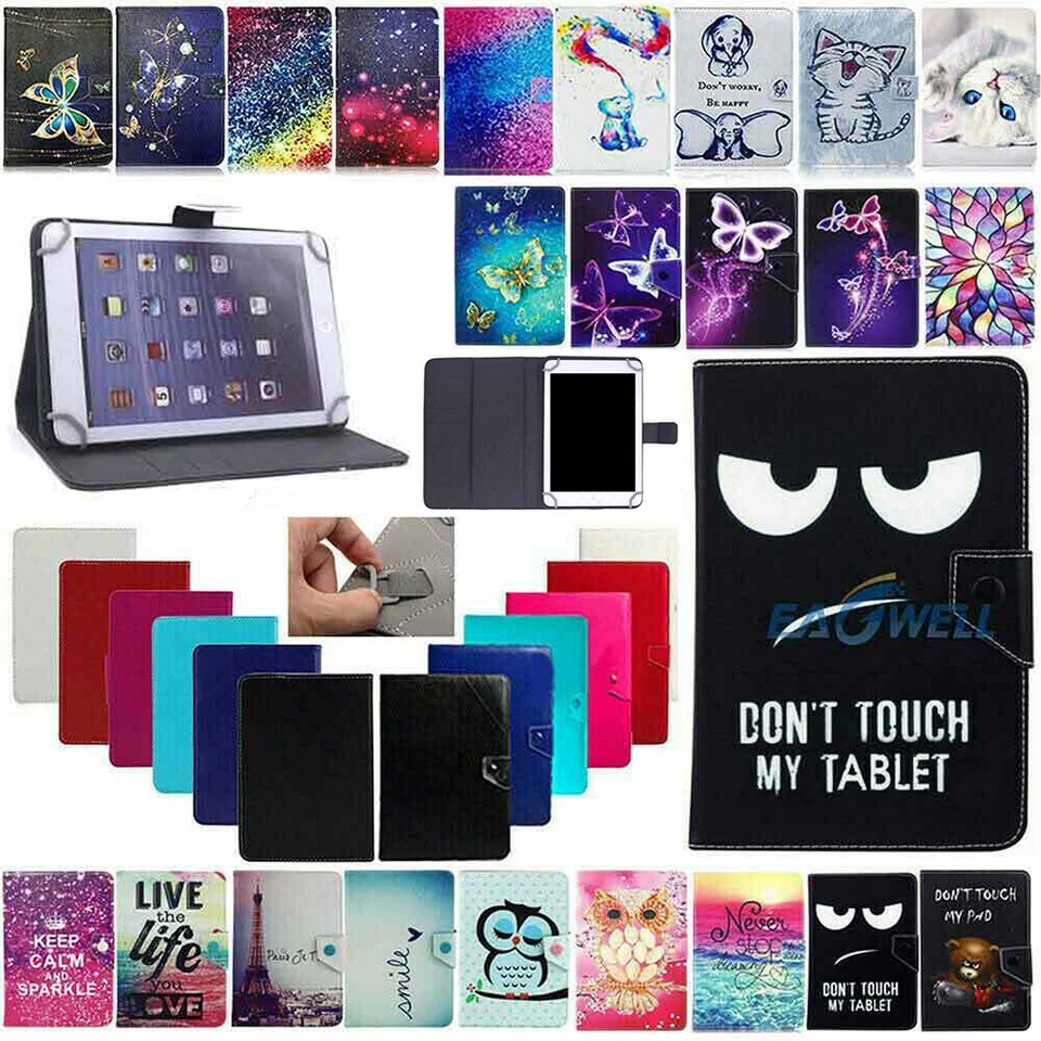 Universal Leather Pattern Case Stand Cover For LG G Pad 7" 8" 10.1" inch Tablet - Image 1 of 4