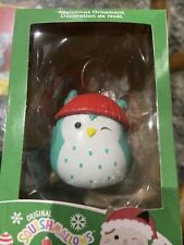 Squishmallow Winston The Owl Christmas Ornament 3" Resin Kurt Adler