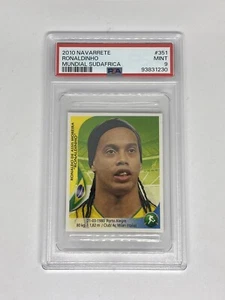 2010 Navarrete South Africa World Cup FIFA #351 RONALDINHO Brazil PSA 9 Pop 1 - Picture 1 of 2