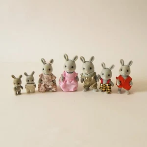 Sylvanian Families Conejo Gris Familia Juguetes Muñecas Conjunto - Babblebrook - Imagen 1 de 7