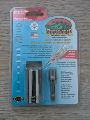 Gator Grip Universal Socket Adjustable Standard/Metric Drive Socket Endeavor USA - Image 1 of 2