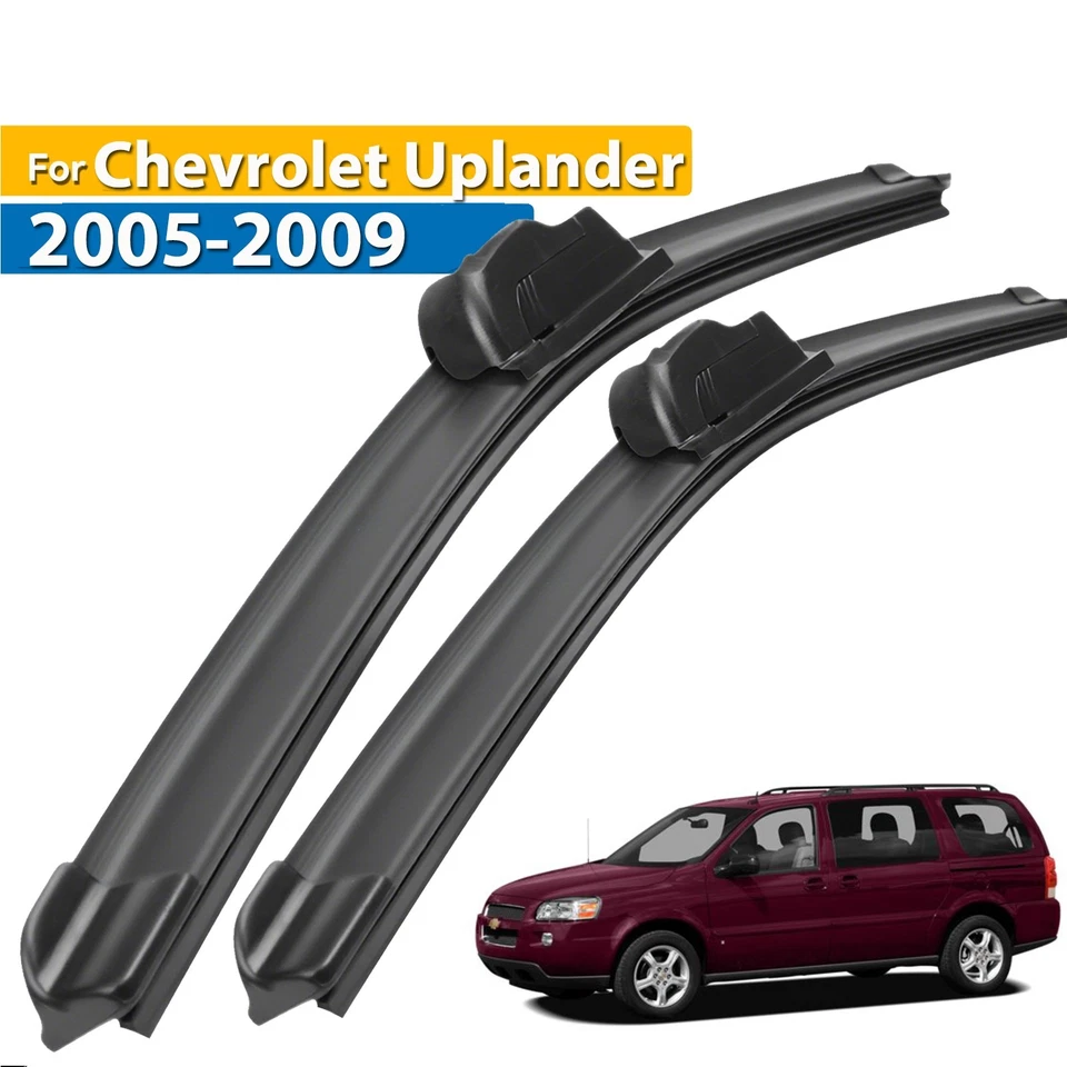 2 peças conjunto de lâminas de limpador de para-brisa dianteiro para Chevrolet Uplander 2005-2009 24"+21" - Imagem 1 de 4