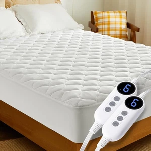 Heated Mattress Pad Queen Size Dual Control, Fast Heating Bed Warmer, Electri... - Bild 1 von 9