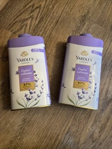 X2 Yardley London English Lavender Fragrant Beauty Talc 8.82oz Each BB 07/2025 - Picture 1 of 2