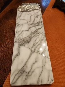 1988 Arthur Court Carrara Marmor Thanksgiving Füllhorn Wurstwaren Brett Tablett - Bild 1 von 16