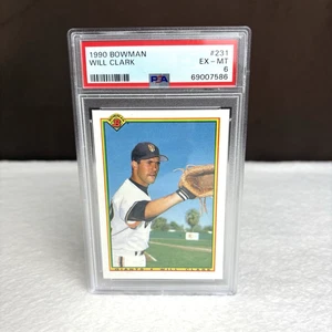 Vintage 1990 Bowman Baseball MLB PSA 6 EX-MT Will Clark SF San Francisco Giants #231 - Bild 1 von 5