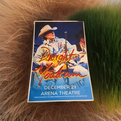 Dwight Yoakam Signed 11x17 Concert Poster December 29 Arena Theatre - Image 1 of 4