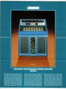 1970s Rowe Sapphire 90 Jukebox Flyer Vintage Stereo Music Machine - Picture 1 of 2