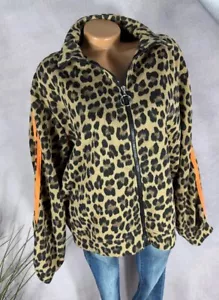 NEU Sweat Jacke LEO Damen Zipper Jacke Kontraststreifen CAMEL 38 40 42 - Bild 1 von 7