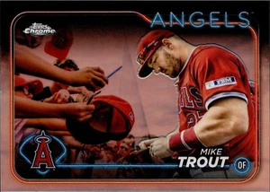 Mike Trout 2024 Topps Cromo #200 SP VARIACIÓN DE IMAGEN Ángeles - Imagen 1 de 2