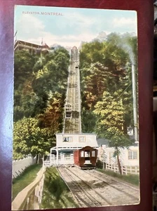 c1915 Railway Elevator Montreal, Quebec Canada Vintage Postcard - Picture 1 of 2