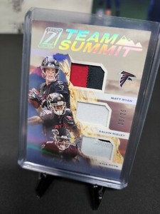 PITTS RYAN RIDLEY Falcons Team Summit 2021 Zenith Game Worn 3 color Patches /25