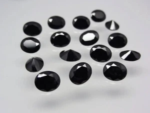Natürliche schwarze Wirbelsäule 5x3 mm ovale Form kalibriert Größe lose Edelstein 25 Stck. - Bild 1 von 7