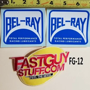 2! Vintage Bel-Ray decal sticker Honda CB750F 900 Cafe Racer Clubman AHRMA WORKS - Bild 1 von 4